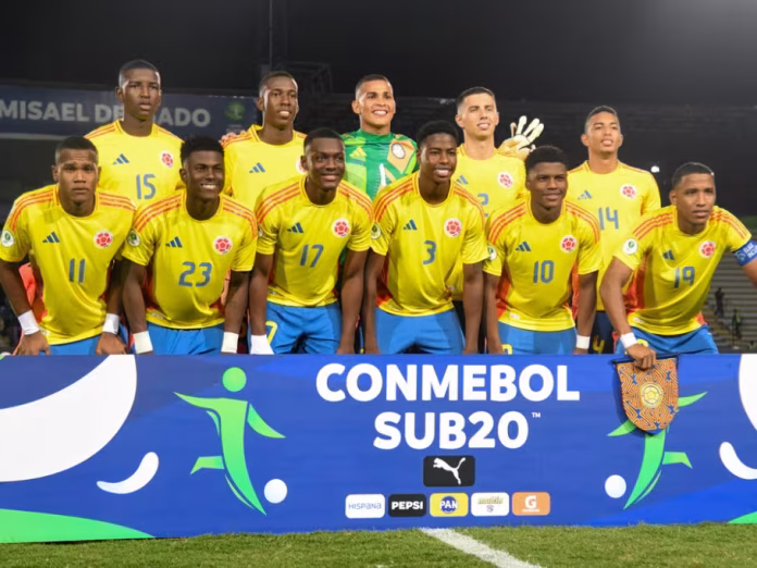 Selección Colombia Sub-20 celebra su clasificación en el Mundial ante Argentina