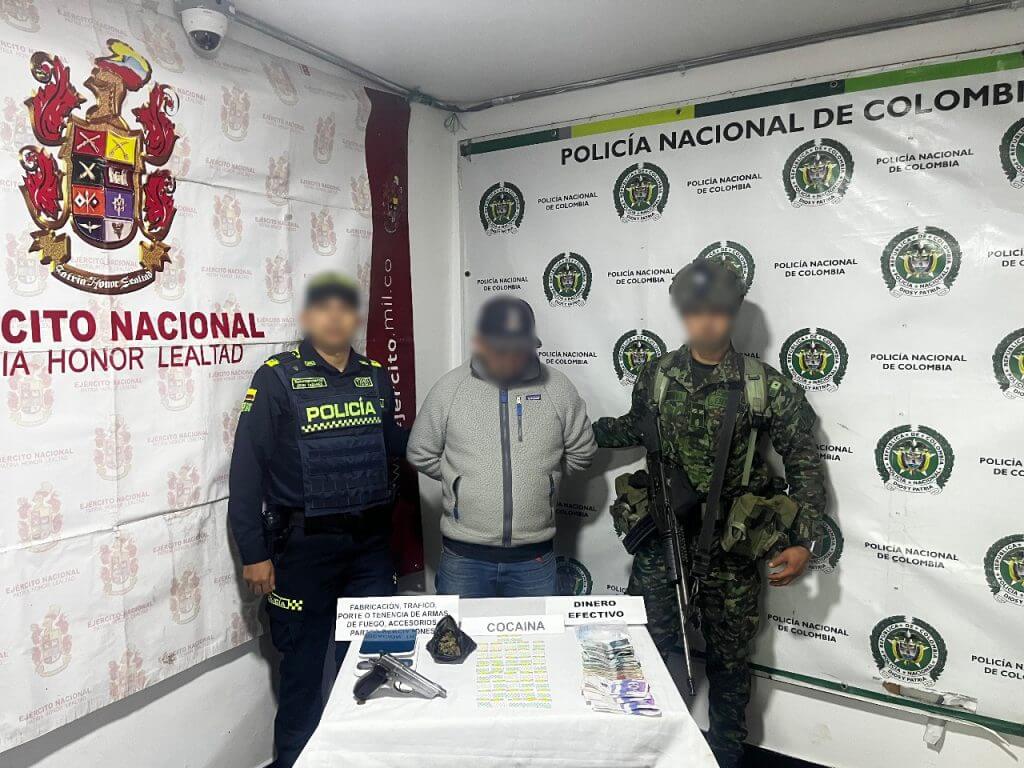 Operativo donde Cae en Risaralda un sospechoso vinculado a una red ilegal en Belén de Umbría.
