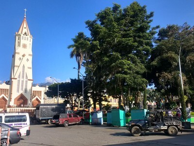 Panorámica del municipio de Santuario, Risaralda, escenario de la Operación Madagascar realizada por la Policía Nacional.