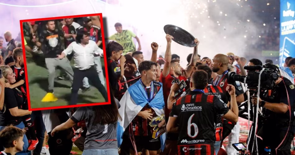 Hinchas ingresan al campo en el General Santander durante la celebración del ascenso del Cúcuta, generando tensión en la jornada.