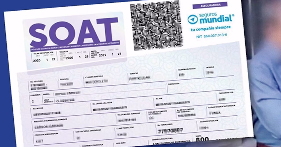 Incremento de tarifas del seguro vial obligatorio SOAT 2026 confirmado por la Superintendencia Financiera en Colombia