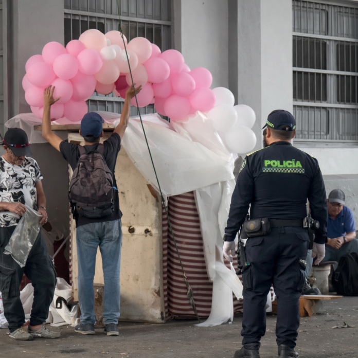 Recuperación del espacio público en el parque de la estación de Cartago con acompañamiento institucional