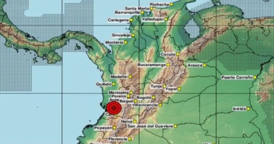 Ciudadanos reportaron el movimiento telúrico desde varias zonas del suroccidente colombiano.