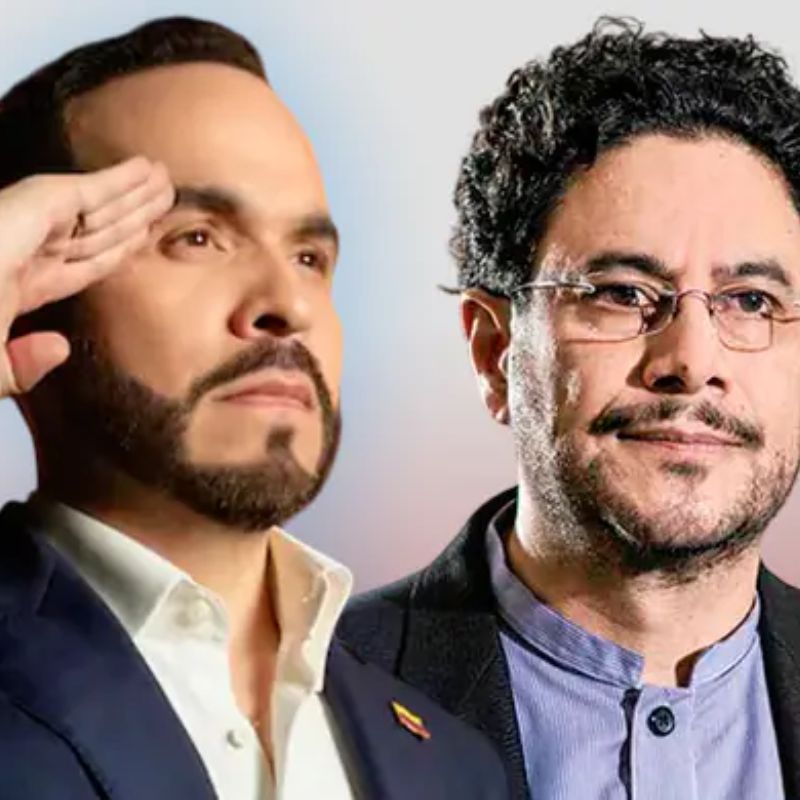 Abelardo de la Espriella e Iván Cepeda durante el intercambio de mensajes públicos sobre la realización de un debate presidencial.