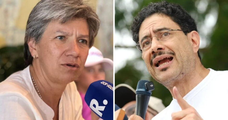 Claudia López durante una declaración pública en la que explicó su decisión de no apoyar a ningún candidato en la segunda vuelta.