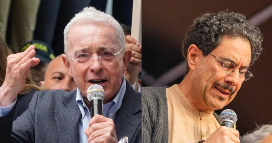 Álvaro Uribe durante una entrevista en la que se refirió al escenario político ante las elecciones presidenciales en Colombia.