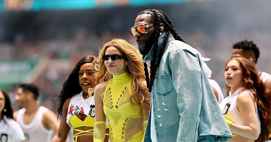 La cantante colombiana Shakira durante su presentación en la inauguración del Mundial de Fútbol 2026 en México.