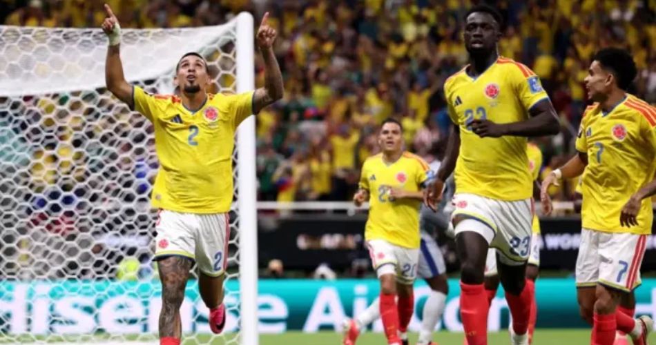 Futbolistas de Colombia durante el partido frente a República del Congo en la Copa Mundial de la FIFA 2026.