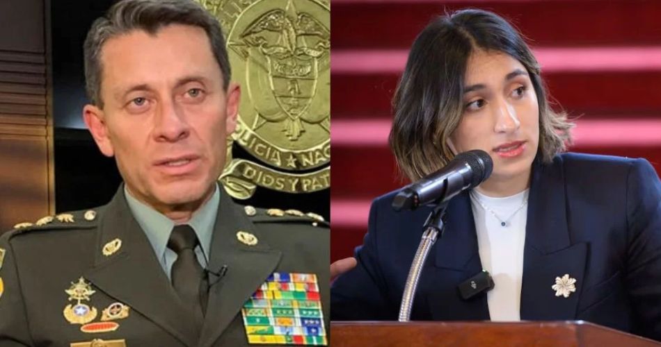 General (r) Henry Sanabria y Laura Sarabia en imágenes de archivo relacionadas con la controversia por presuntas llamadas sobre operativos policiales.