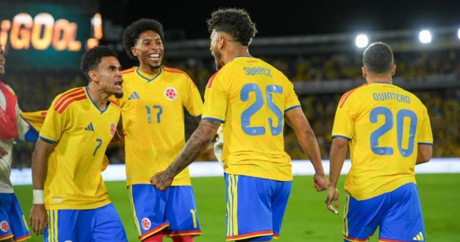 Futbolistas de la Selección Colombia durante una fotografía grupal antes del inicio de su participación en el Mundial 2026.