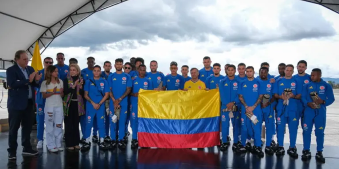 Selección Colombia inicia el viaje rumbo al Mundial durante ceremonia en CATAM