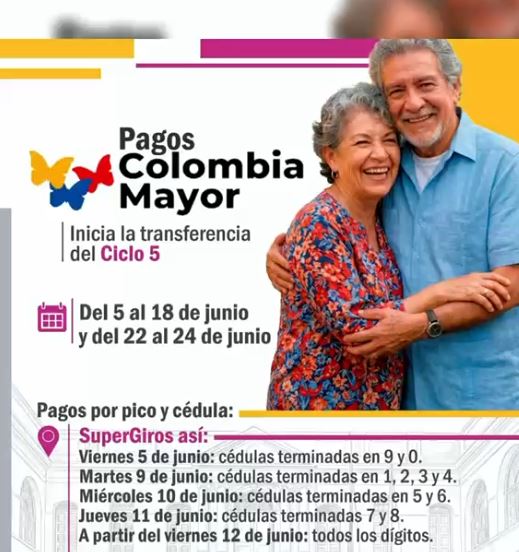 Colombia Mayor inicia nuevo ciclo de pagos en Cartago