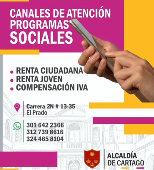 Renta Ciudadana habilita nuevo ciclo de pagos en Cartago
