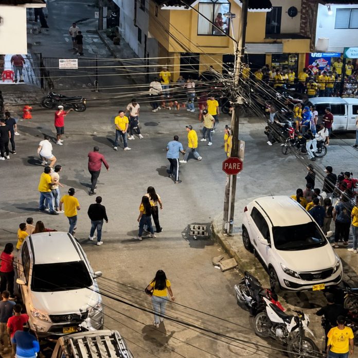 Riña después del partido en barrio de Popayán.