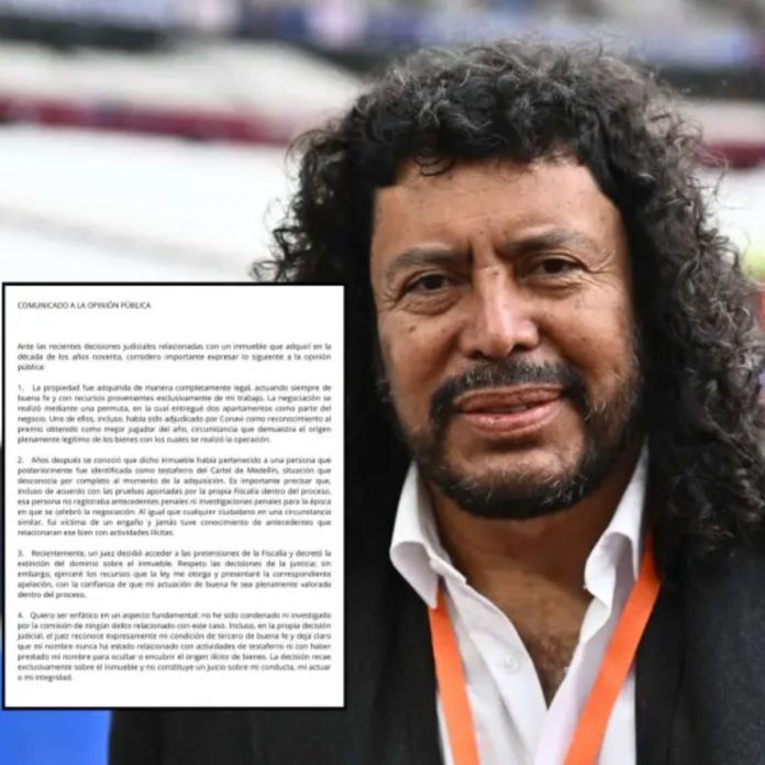 René Higuita responde por extinción de dominio de inmueble