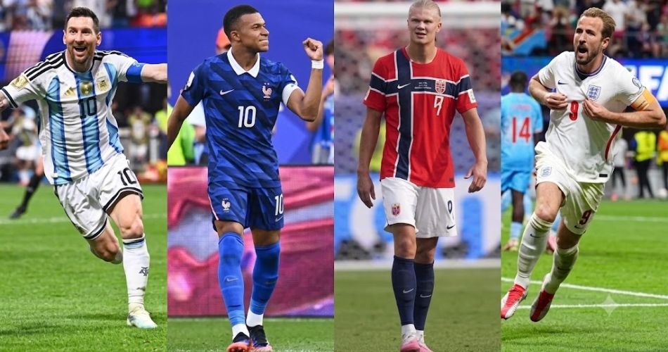 Composición con varios futbolistas que continúan en el Mundial 2026 y disputan el liderato de la tabla de goleadores del torneo.
