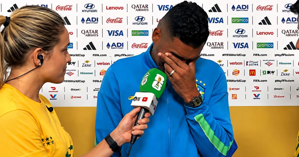 Casemiro rompe en llanto mientras concede una entrevista después de la eliminación de Brasil en el Mundial 2026.