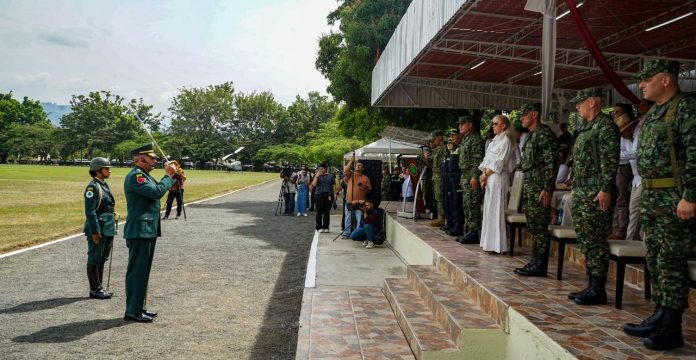Batallón en Jamundí durante relevo de la Tercera Brigada