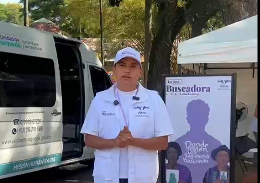 Ruta de búsqueda en Cartago con su unidad móvil durante la jornada de orientación a familias.