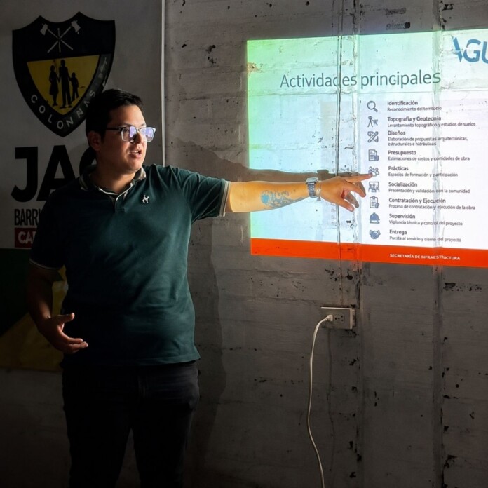 Parque Santa María durante la socialización del proyecto de mejoramiento y adecuación con habitantes del sector.