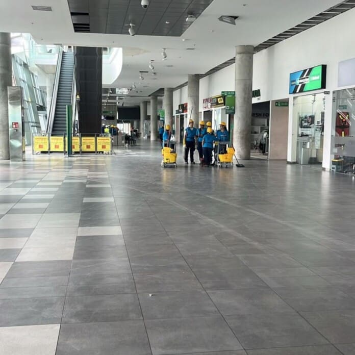 Aeropuerto IMatecaña avanza en reparaciones de su terminal de pasajeros