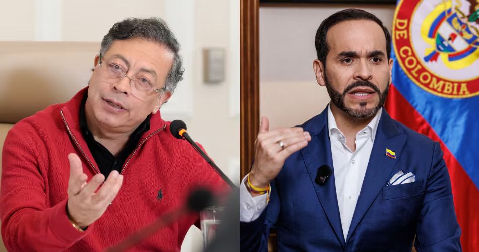 Composición fotográfica de Gustavo Petro y Abelardo De La Espriella utilizada para ilustrar las declaraciones del presidente sobre el mandatario electo.