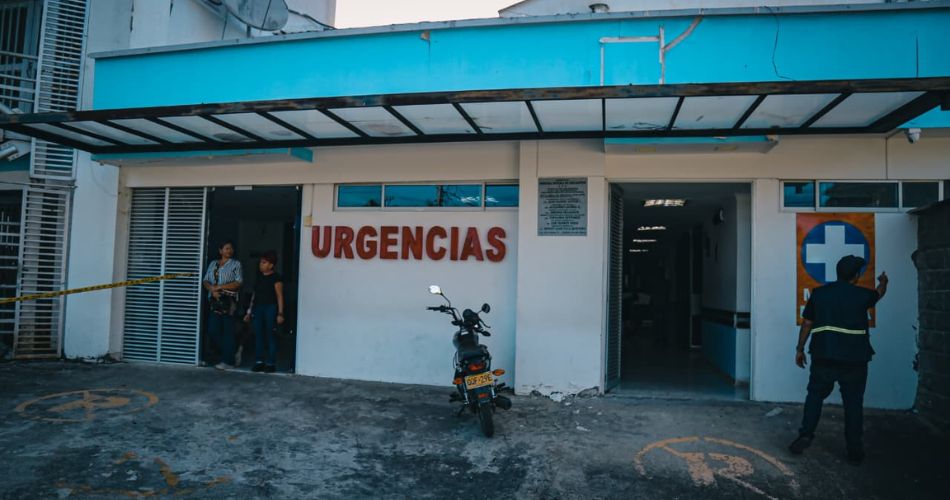 Hospital municipal de La Victoria afectado por el terremoto.