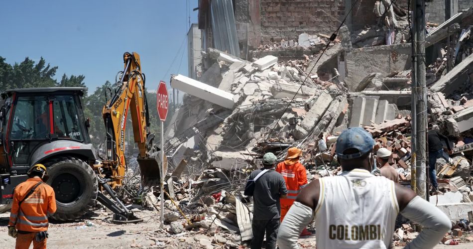 Viviendas afectadas por el terremoto en San José del Palmar, Chocó.