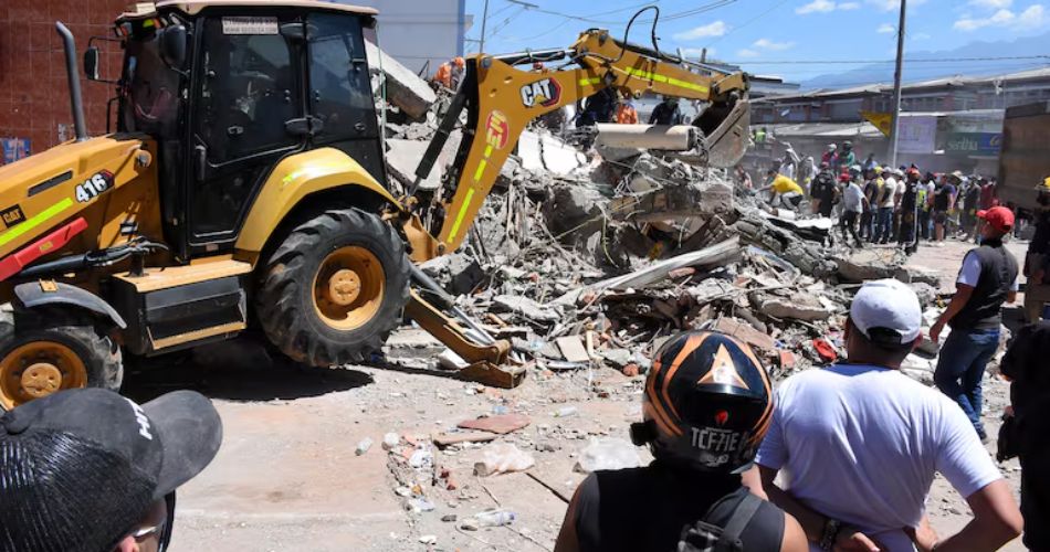 Viviendas de familias afectadas por el terremoto en La Victoria.