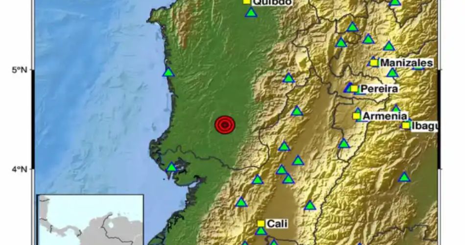 Reporte de sismos en Antioquia y Chocó durante la madrugada.