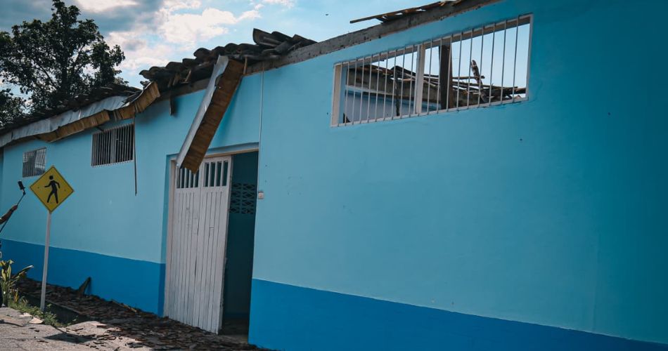 Edificaciones afectadas por el terremoto en La Victoria.