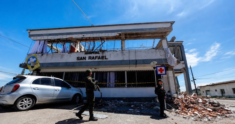Gobierno impulsa recuperación del Hospital San Rafael de El Águila, cuya estructura presenta daños por el terremoto.