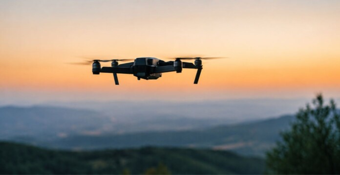 Ataque con drones en El Tambo, imagen de dron utilizado como referencia del hecho