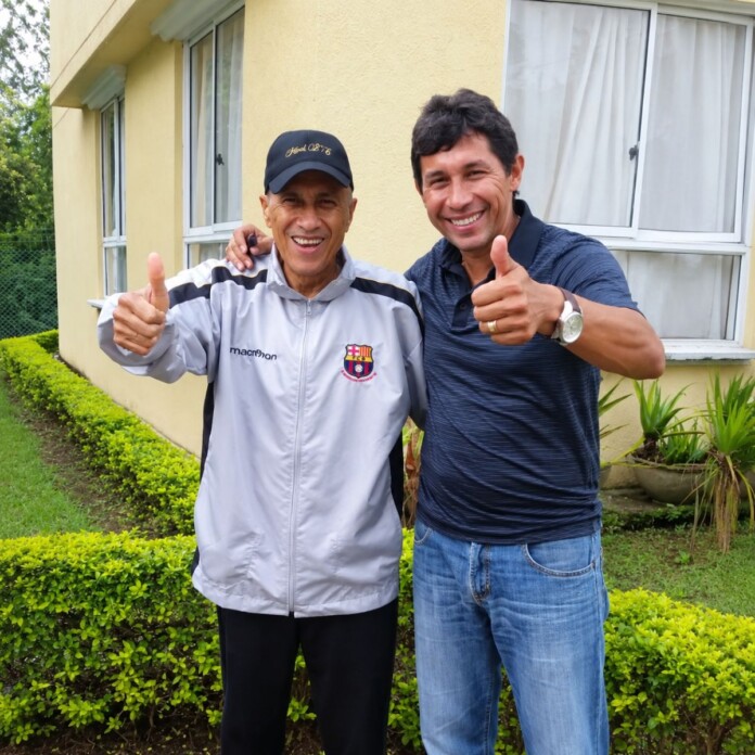 uere Jorge Bermúdez, histórico del Deportes Quindío, junto a su hijo Jorge Bermúdez, el ‘Patrón’.
