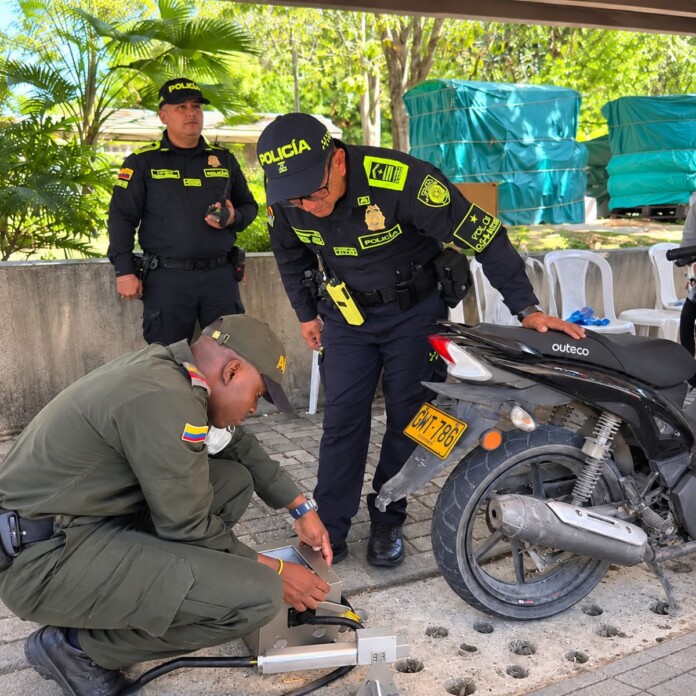 Marcación Segura en Cartago durante jornada de identificación de partes de motocicletas.