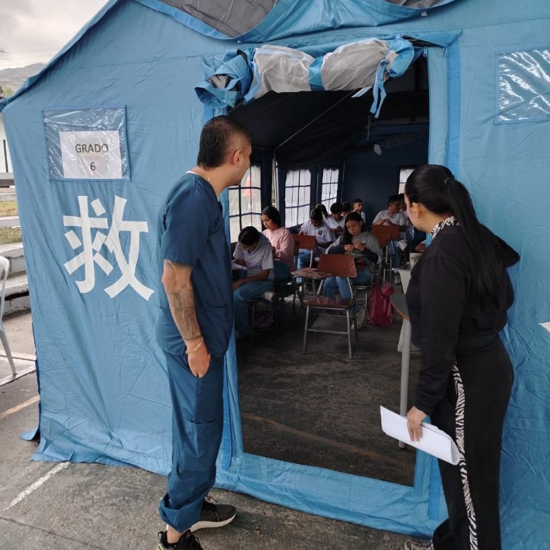 Vendaval cambia las clases mientras avanza la recuperación del Albergue Educativo provisional en Toro