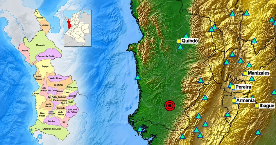 Sismos en Chocó se concentran en zonas cercanas a Istmina, Sipí, Medio San Juan y Litoral del San Juan