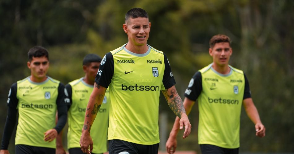 Atlético Nacional define cuándo debutaría James Rodríguez, quien espera sus primeros minutos con el equipo.
