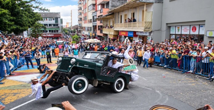 Fiestas de las Araucarias en Santa Rosa de Cabal durante una de sus celebraciones