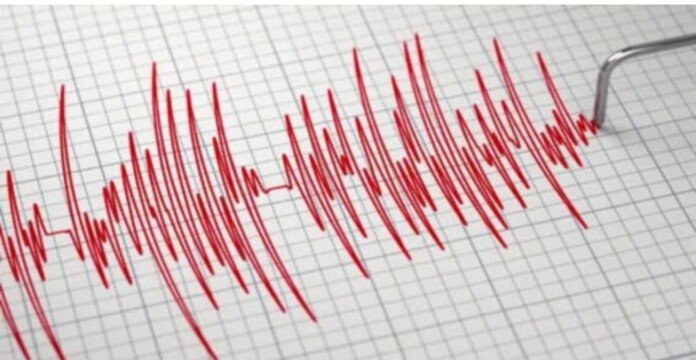 Nuevo temblor se sintió en Colombia, representado por un registro gráfico de actividad sísmica