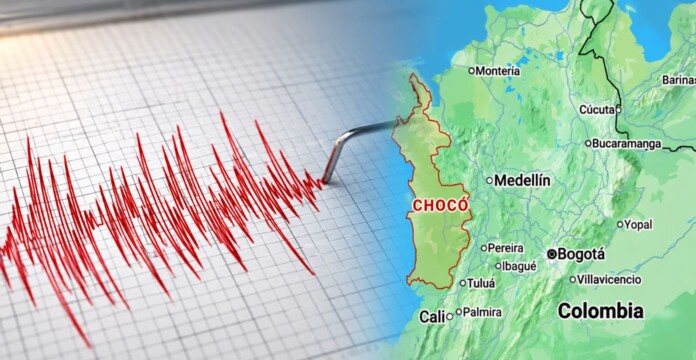Sismo en Istmina registrado por el Servicio Geológico Colombiano en Chocó. Foto tomada de redes sociales.