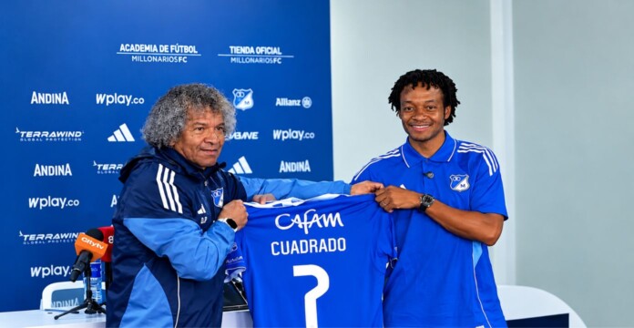 Debut de Cuadrado con Millonarios genera expectativa antes de sus primeros minutos con el equipo bogotano