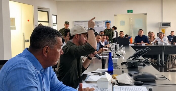 Presidente De la Espriella enfurecido durante consejo de seguridad en Cúcuta