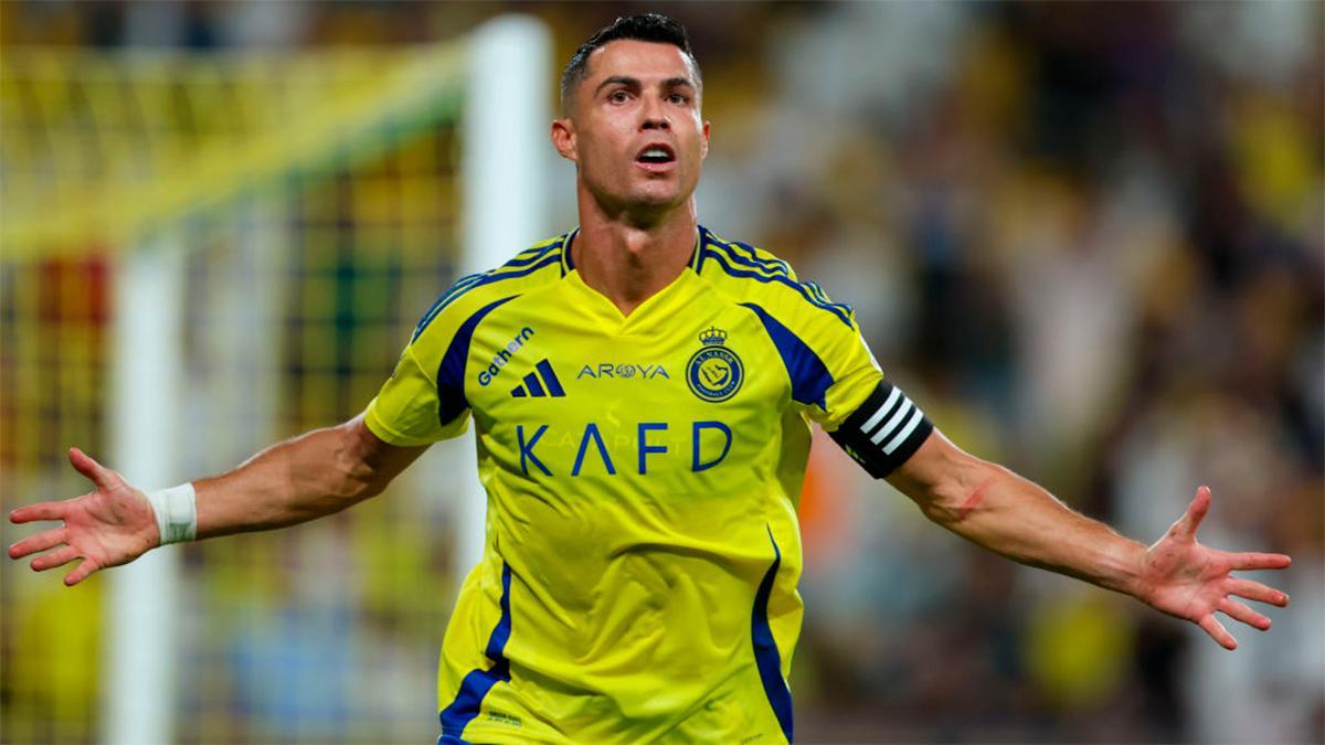 Cristiano Ronaldo durante el encuentro de Al Nassr por la Champions League de Asia.