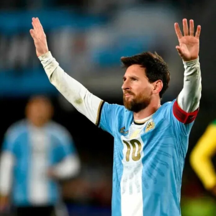Despedida de Messi durante su último partido con la Selección Argentina