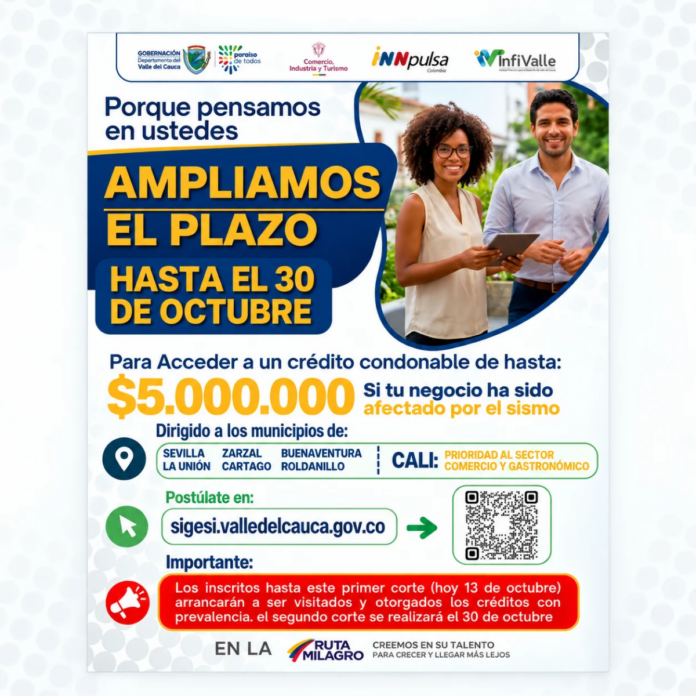 Créditos condonables de hasta $5 millones para negocios de Cartago afectados por el sismo.